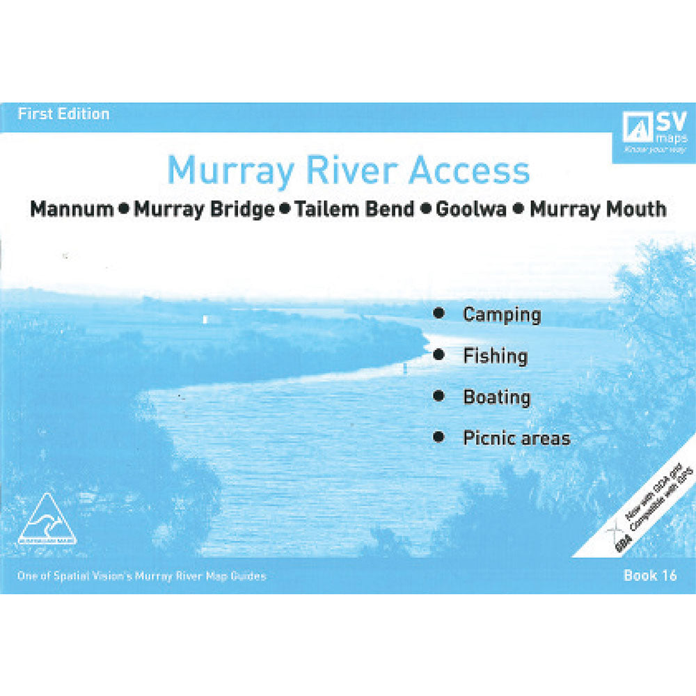 Murray River Access #16 Mannum to Murray Mouth Map