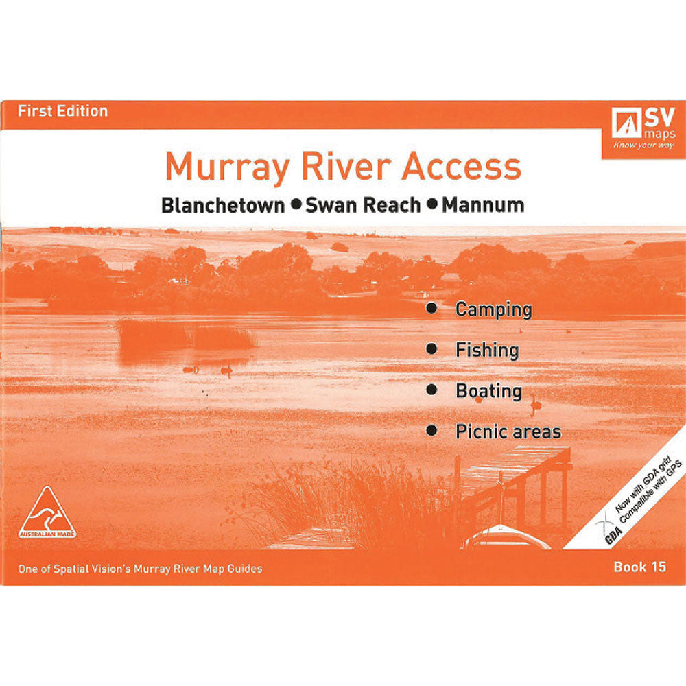 Murray River Access #15 Blanchetown to Mannum Map