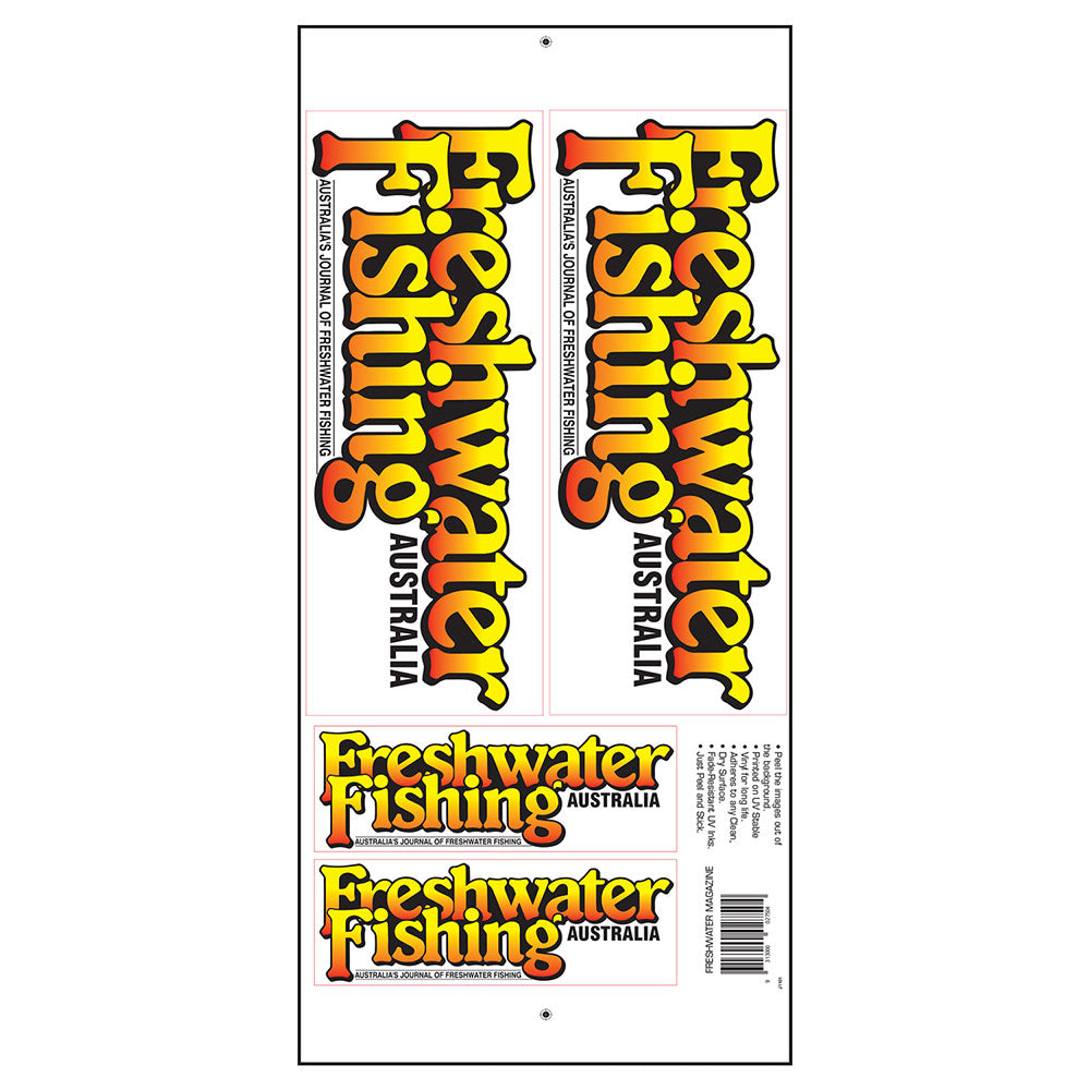 Freshwater Fishing Magazine Sticker