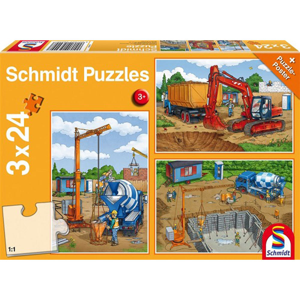 Schmidt Jigsaw Puzzle 3x24pcs