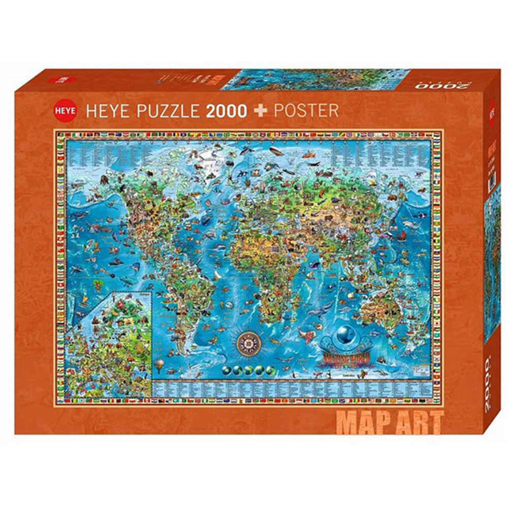  Heye Map Art Puzzle 2000 Teile