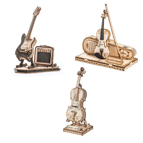 Classical 3D Instrument Wooden Puzzle