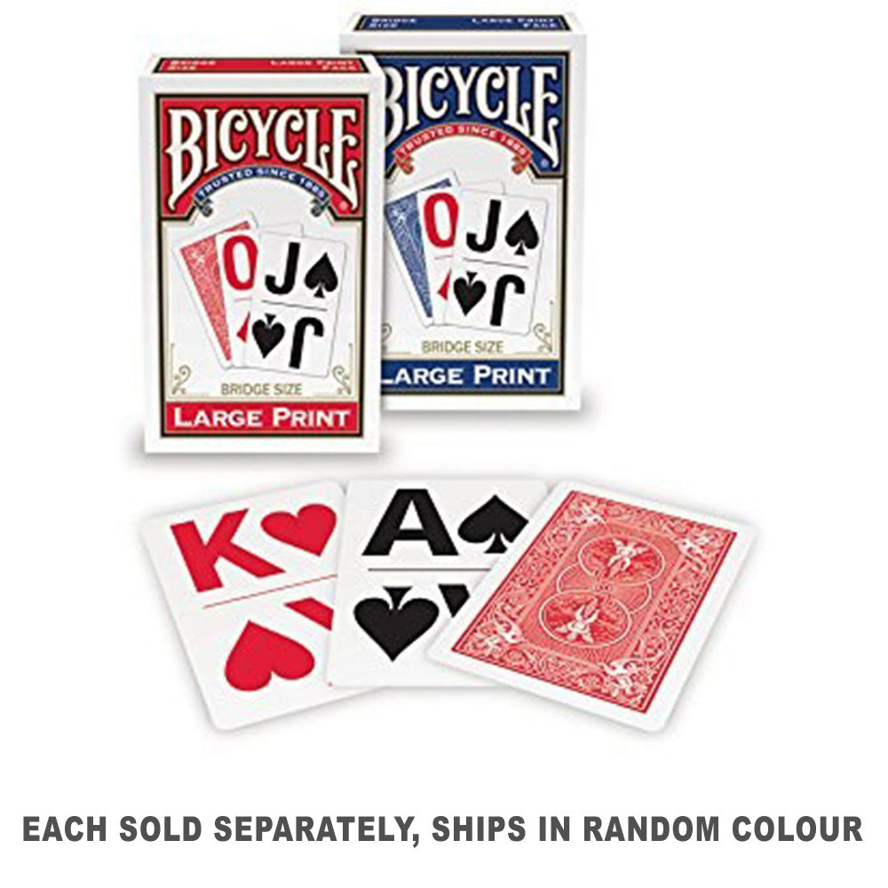 Bicycle Bridge Size Large Print Playing Cards (1pc Random)