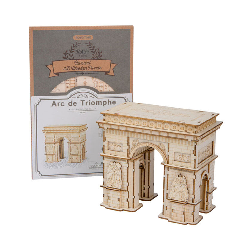 Classical 3D Wooden Arc De Triomphe