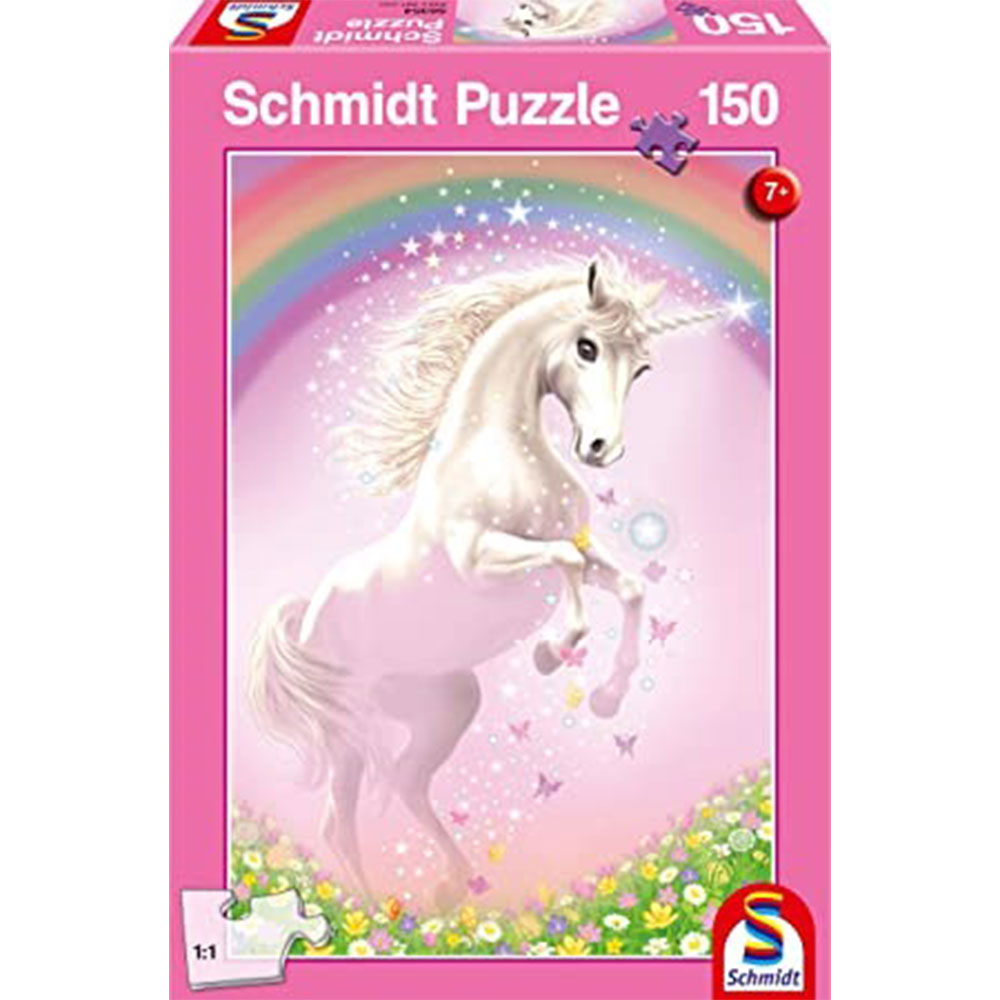 Schmidt roze eenhoorn puzzel 150st