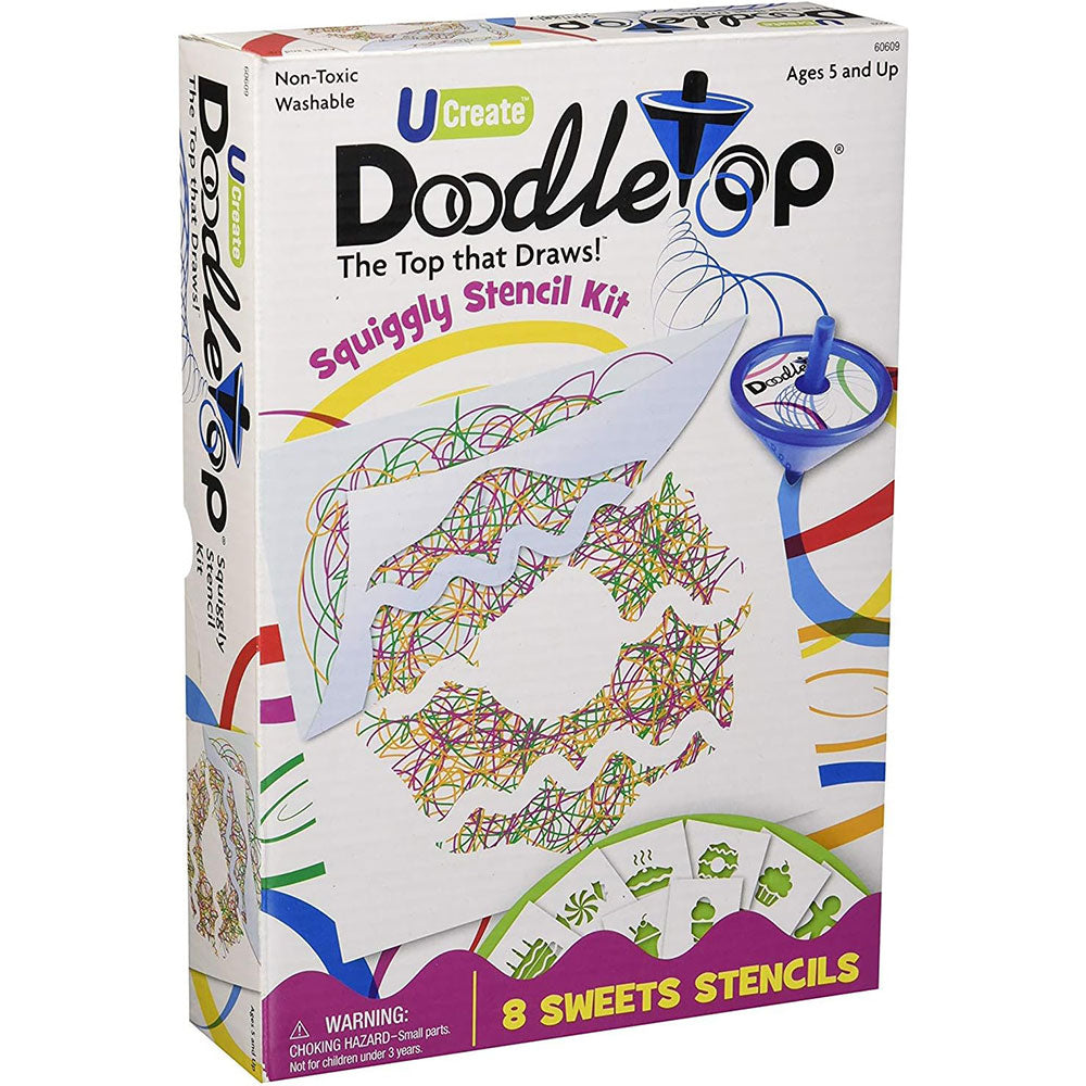 Doodletops Sweets Squiggly Stencil Kit