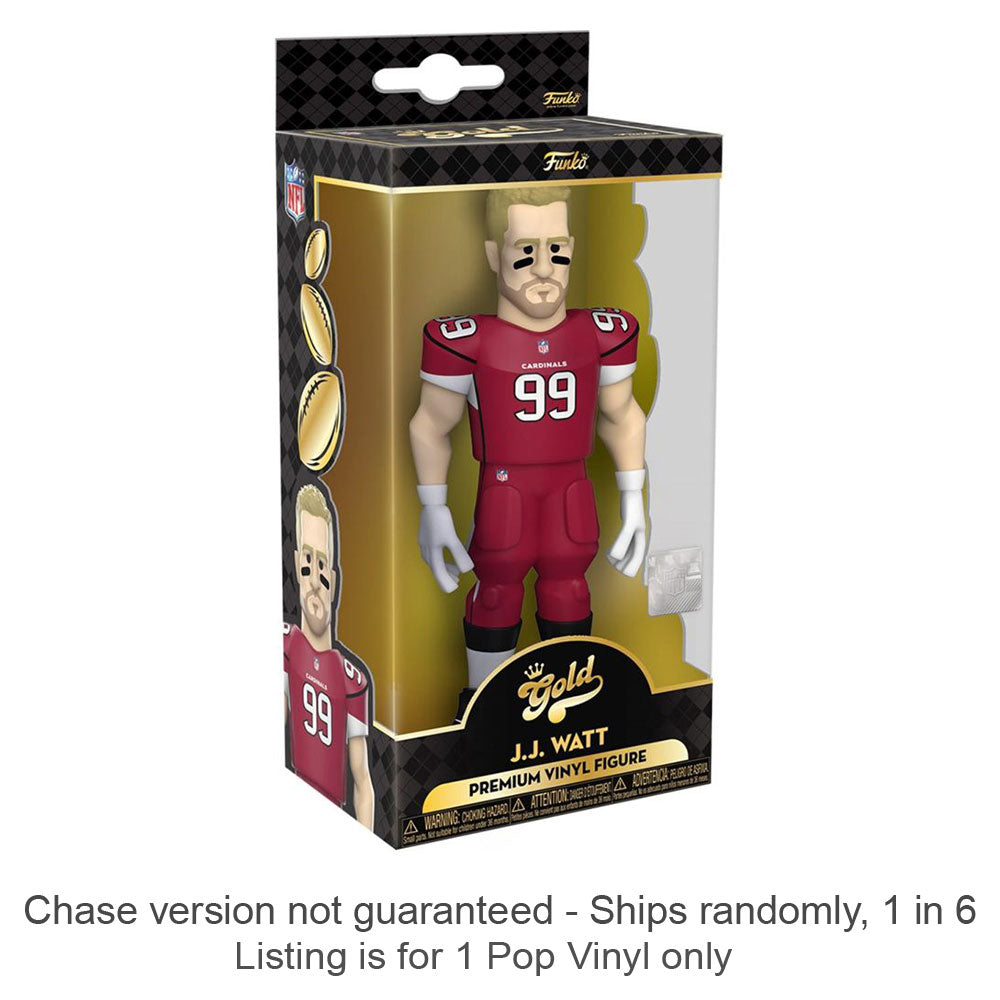NFL: Cardinals JJ Watt 5" Vinyl Gold Chase Ships 1 in 6
