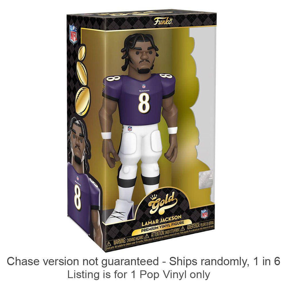 NFL: Ravens Lamar Jackson 12" Vinyl Gold Chase Ships 1 in 6