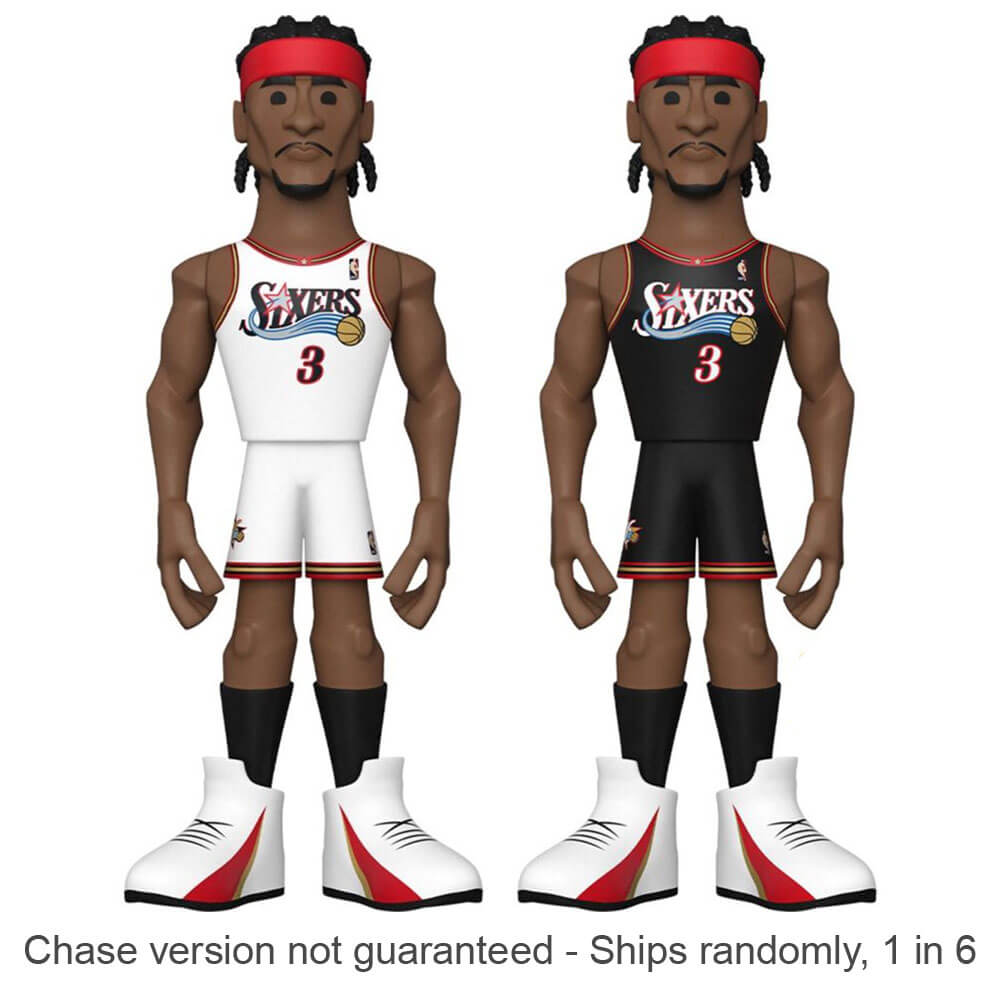 NBA: 76ers Allen Iverson Vinyl Gold Chase Ships 1 in 6