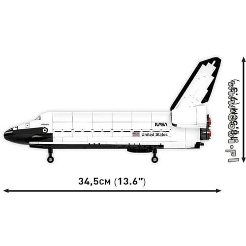 Cobi Space Shuttle Atlantis Model (685 pieces)