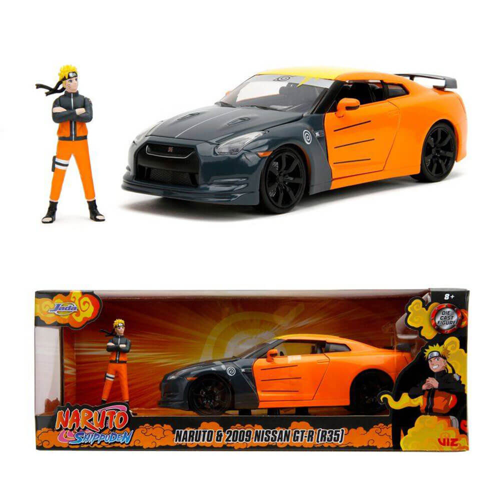 Nissan GT-R R35 2009 1:24 Scale with Naruto Figure Diecast