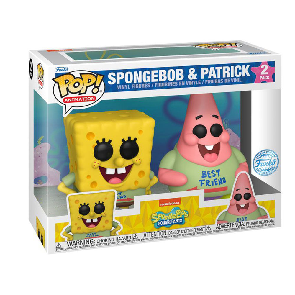 SpongeBob Squarepants Best Friends US Exclsve Pop! Vinyl 2pk