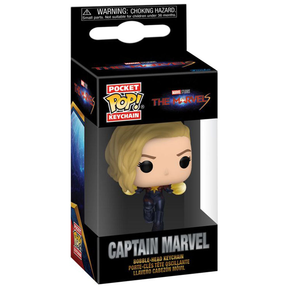 The Marvels 2023 Captain Marvel Pop! Keychain