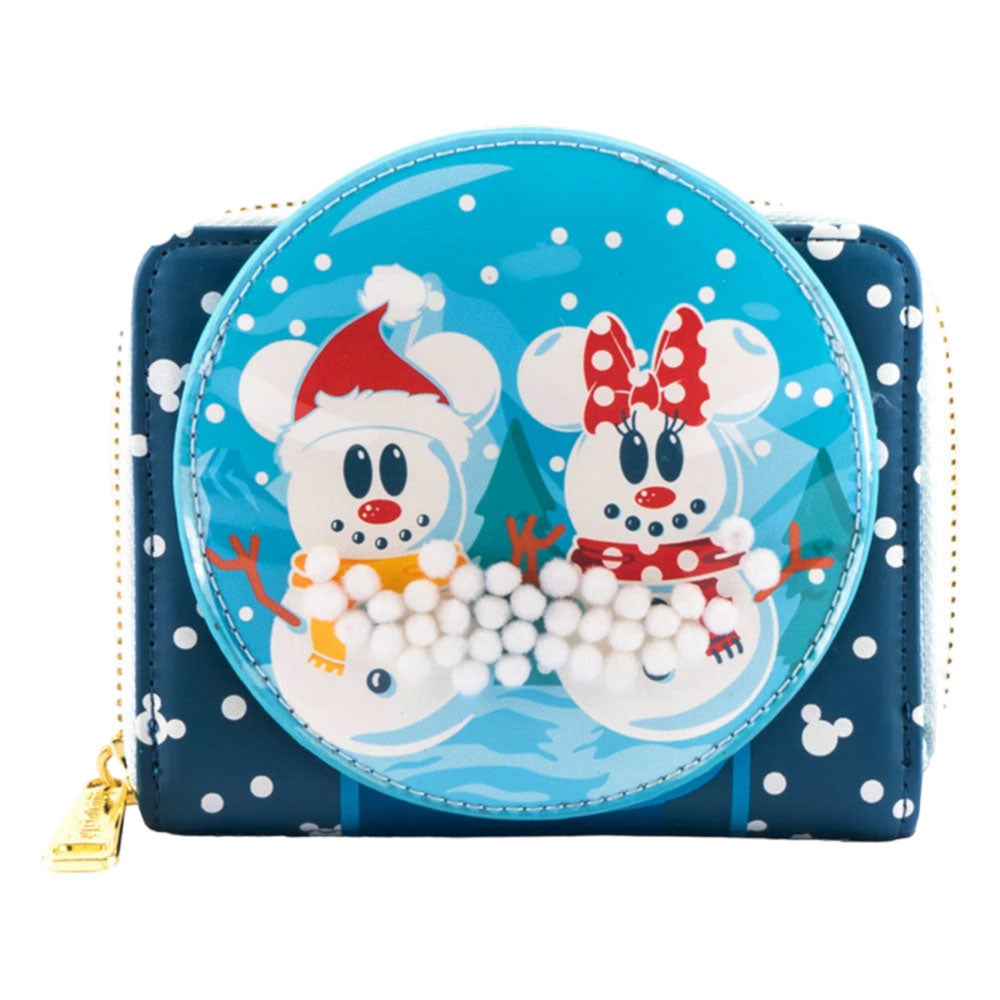 Disney Mickey Mouse Schneemann Schneekugel-Geldbörse