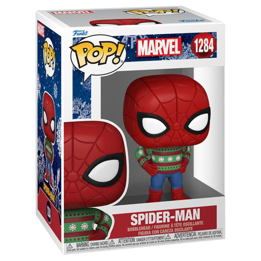 Marvel Comics Spider-Man Holiday Sweater Pop! Vinyl