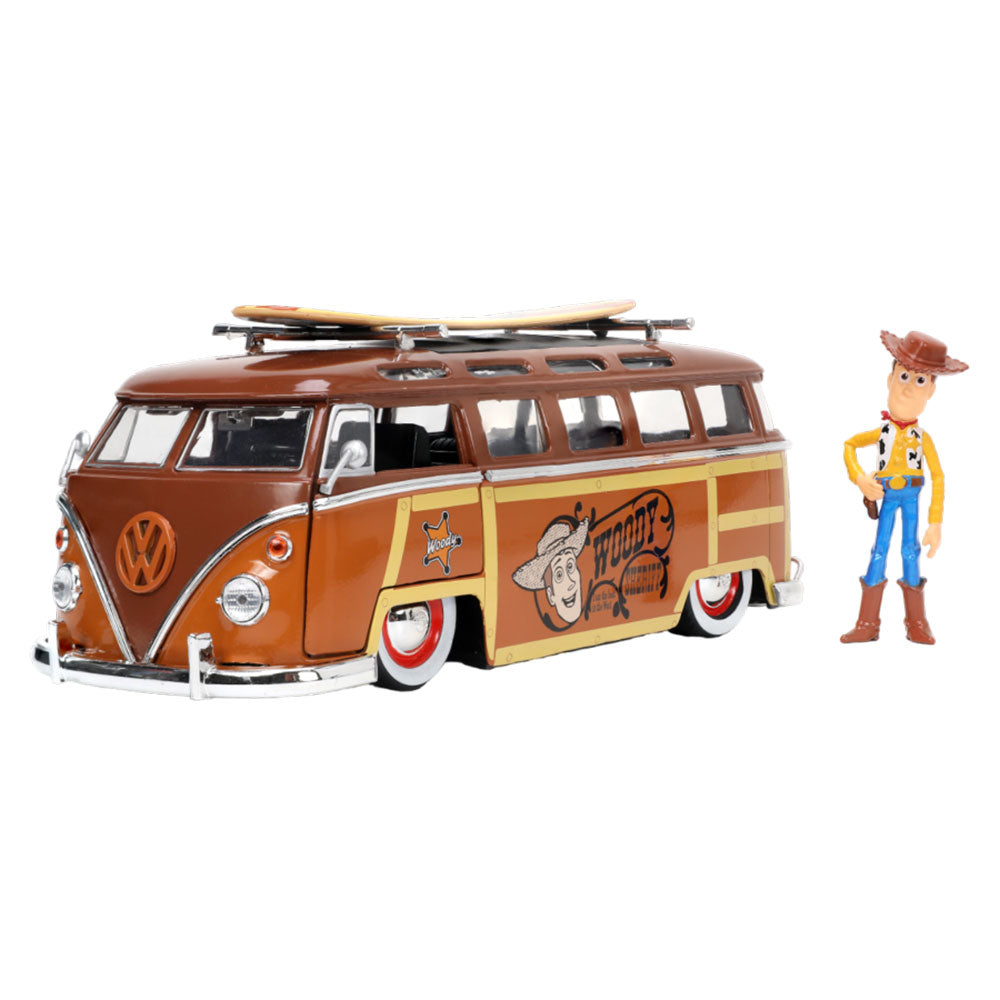 Toy Story 1962 Volkswagen Bus 1:24 with Woody Diecast Figure