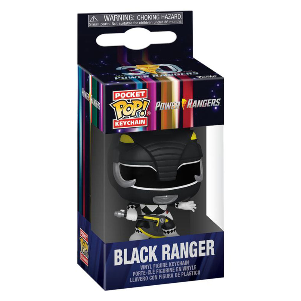 Power Rangers 30th Anniversary Black Ranger Pop! Keychain