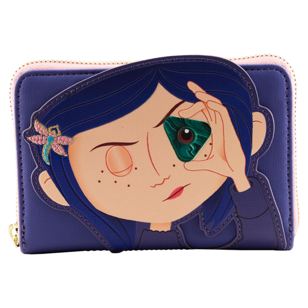 Coraline stars cosplay plånbok med dragkedja