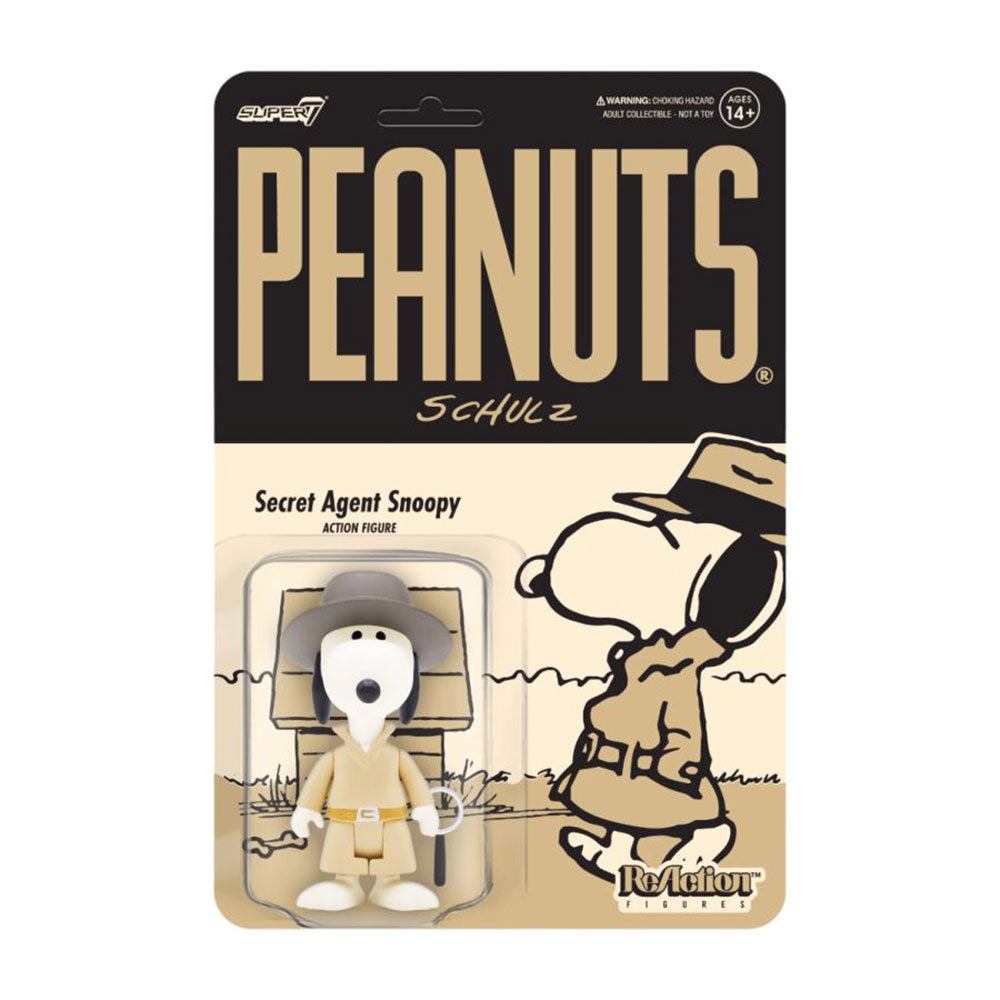Peanuts Secret Agent Snoopy ReAction 3.75" Action Figure