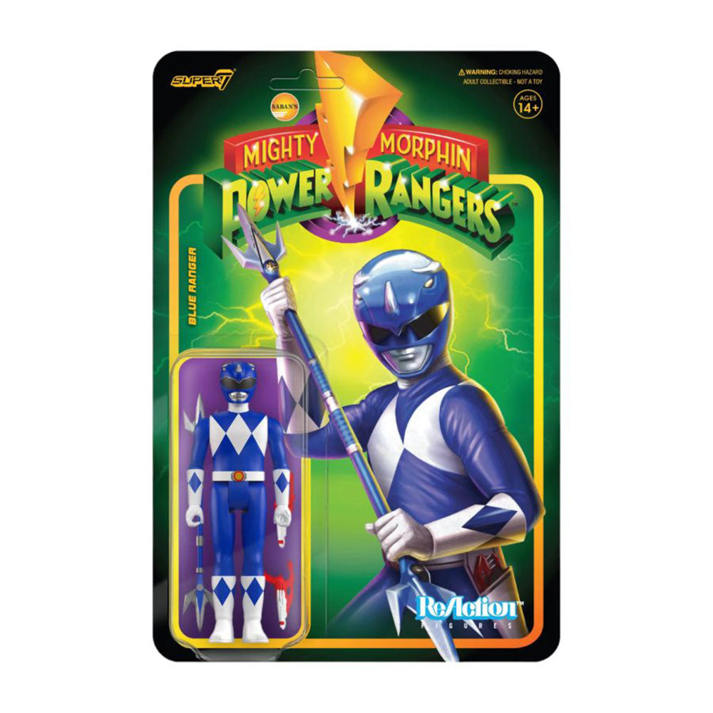 Power Rangers Blue Ranger ReAction 3.75" Action Figure