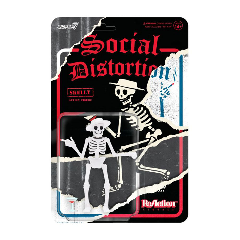 Social Distortion Skelly ReAction 3.75" Action Figure
