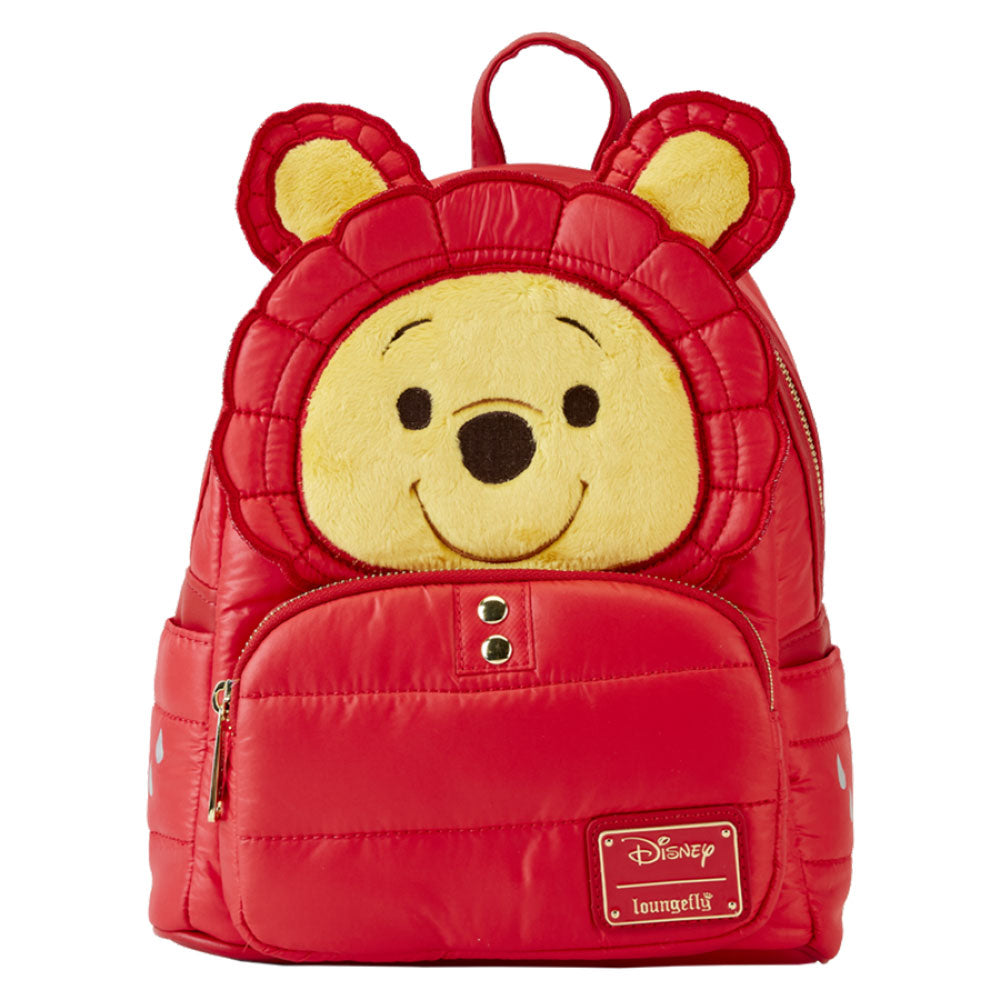 Winnie the Pooh Rainy Day Puffer Jacket Cosplay Backpack