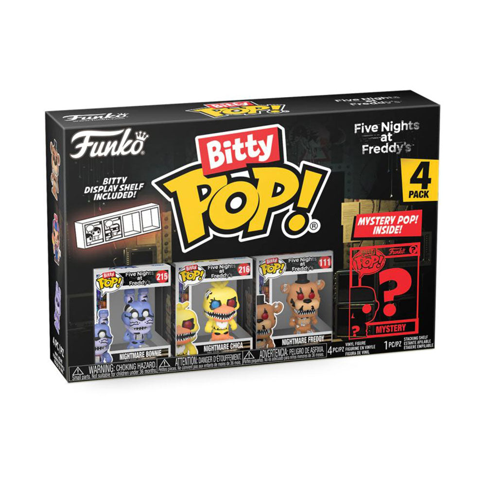 Five Nights at Freddy's Nightmare Bonnie Bitty Pop! 4-Pack
