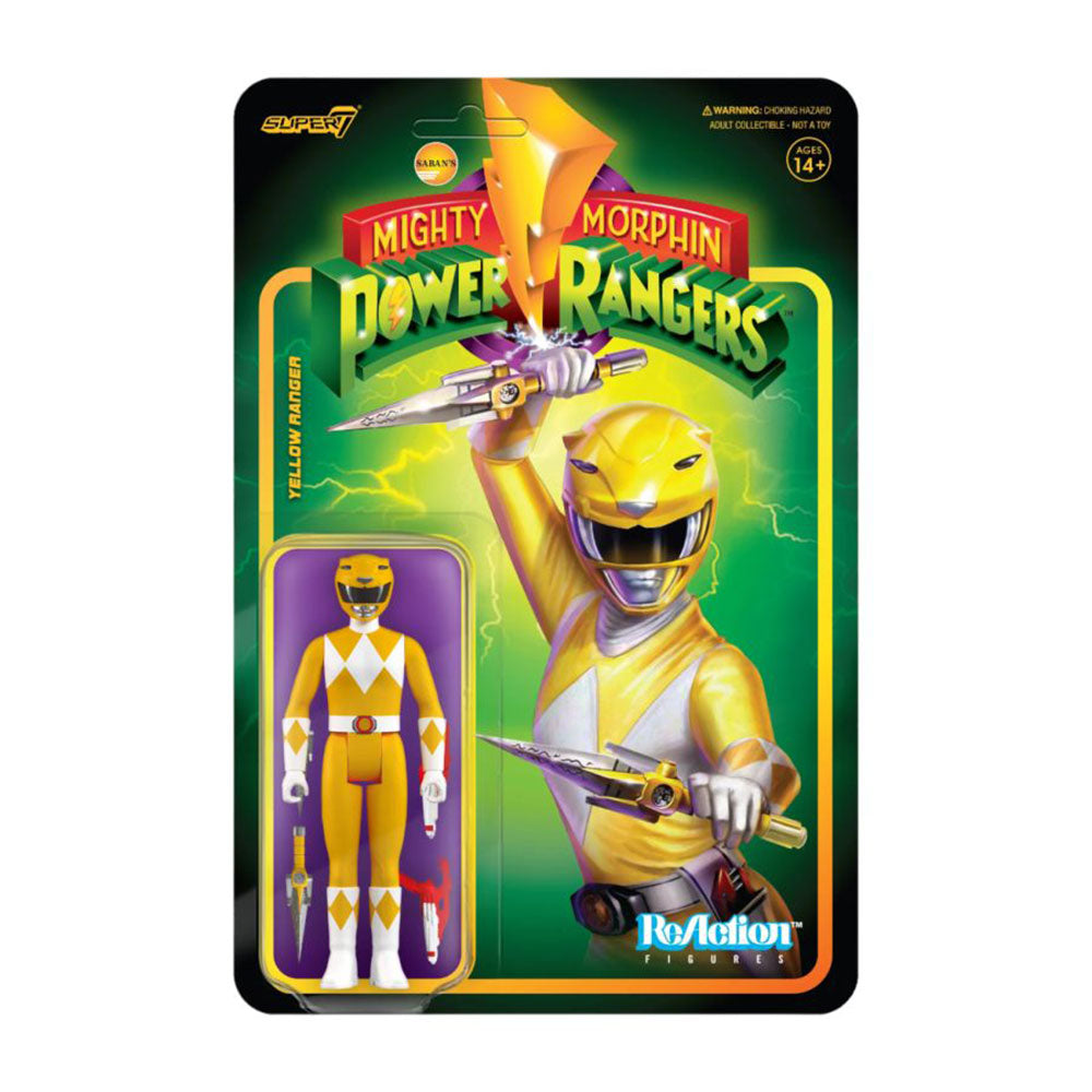 Power Rangers Yellow Ranger ReAction 3.75" Action Figure