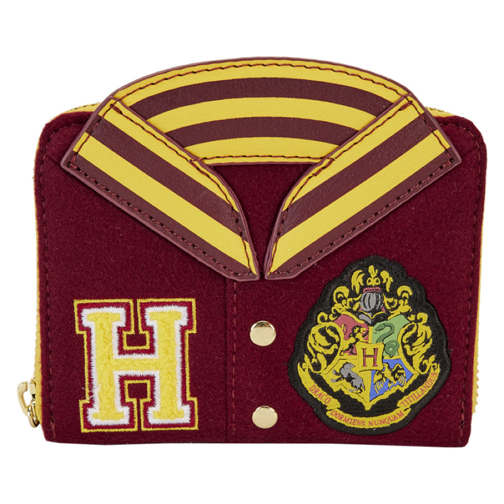 HP Gryffindor Crest Varsity Jacket Zip Around Wallet