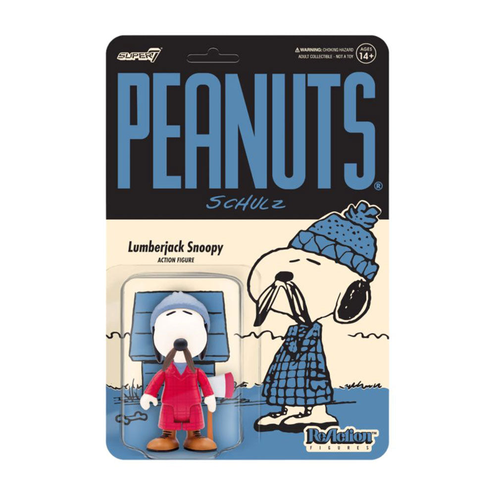 Peanuts Lumberjack Snoopy ReAction 3.75" Action Figure