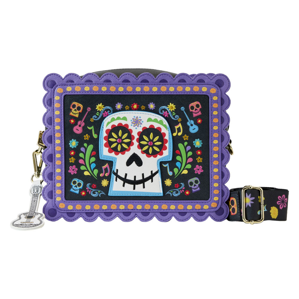 Coco Miguel Calavera Floral Skull Crossbody Bag