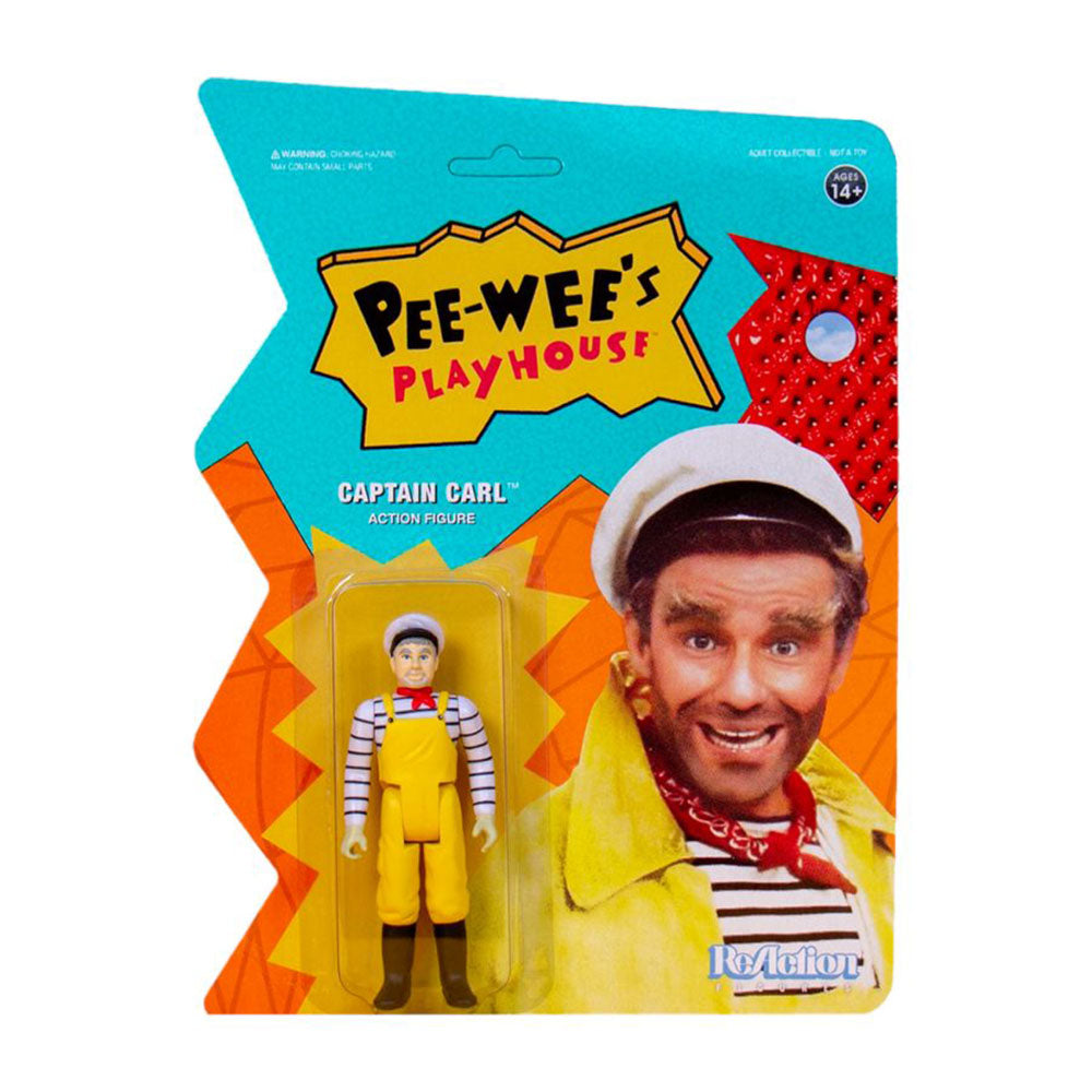 Pee-Wee's Playhouse Captain Carl ReAction 3.75" Figure