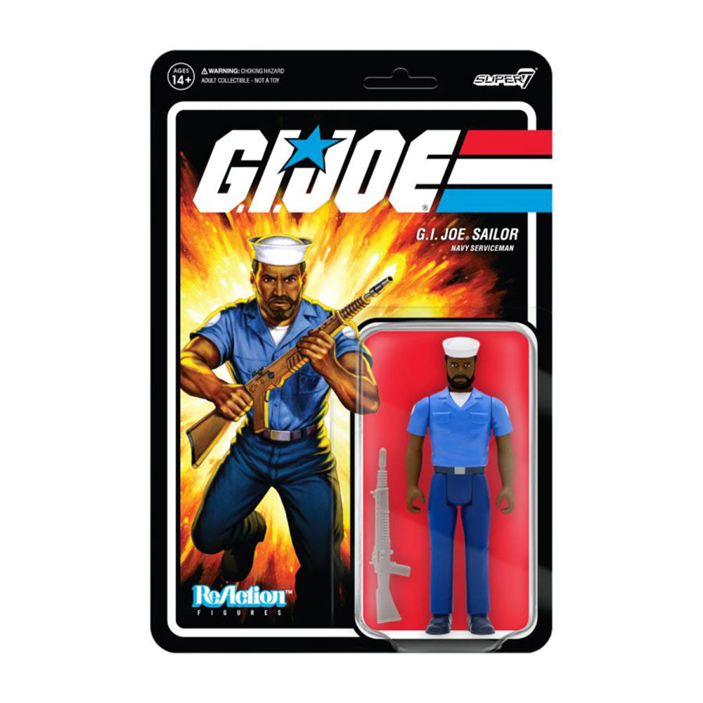 G.I. Joe Navy Serviceman with Beard ReAction 3.75" Figure