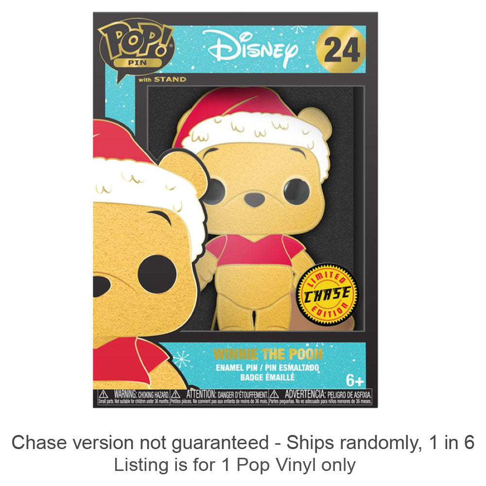 Disney Winnie the Pooh Holiday Glow Enamel Pop! Pin
