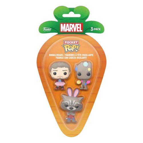Star-Lord, Groot, & Rocket Carrot Pocket Pop! 3pk