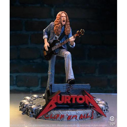 Metallica Cliff Burton Rock Iconz Statue