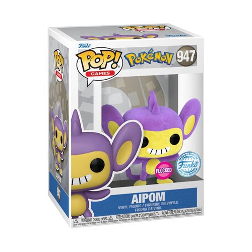 Pokemon Aipom Flocked Pop! Vinyl