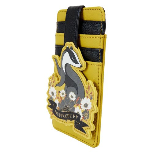Harry Potter Hufflepuff House Floral Tattoo Cardholder