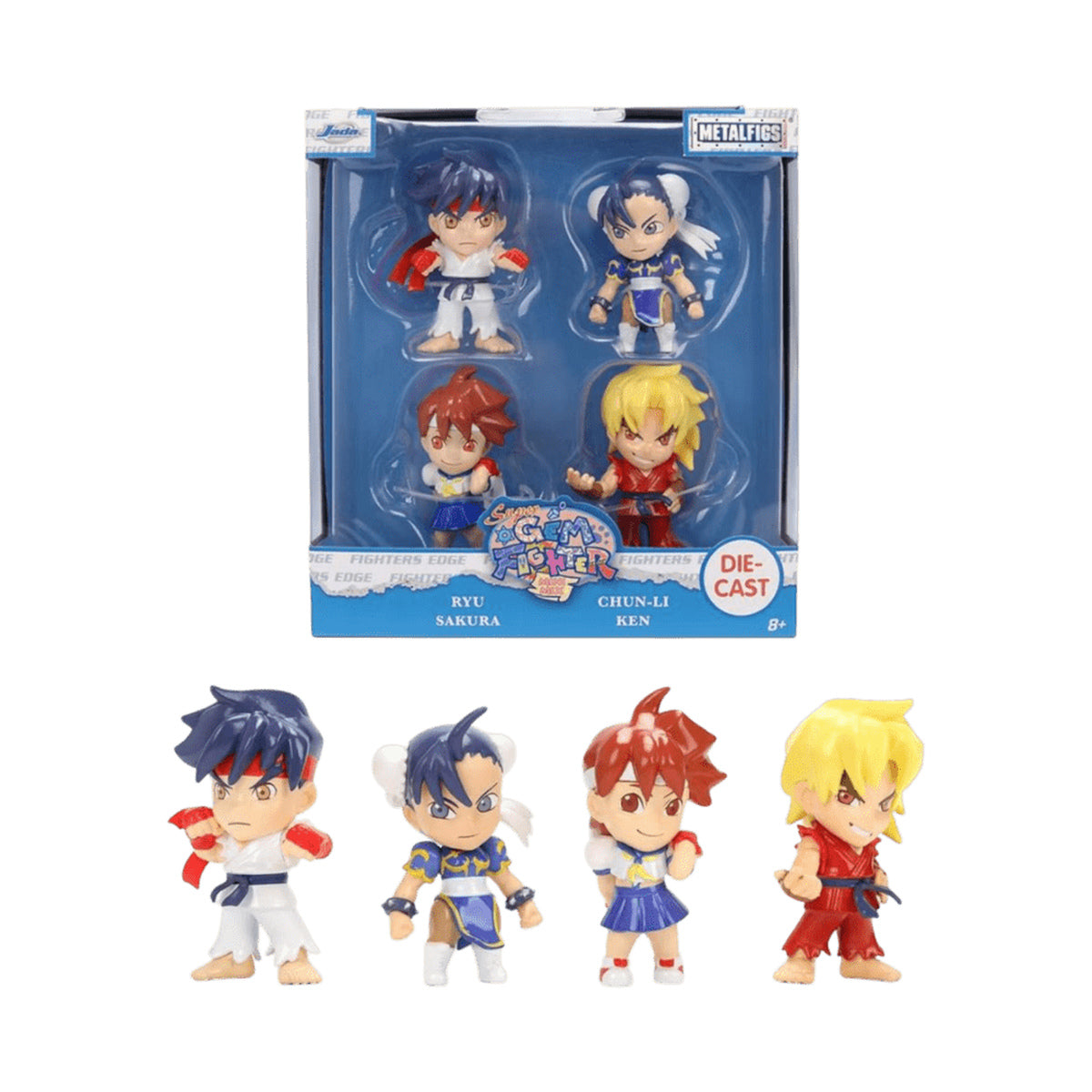 Super Gem Fighter 2.5" Metalfigs 4-Pack