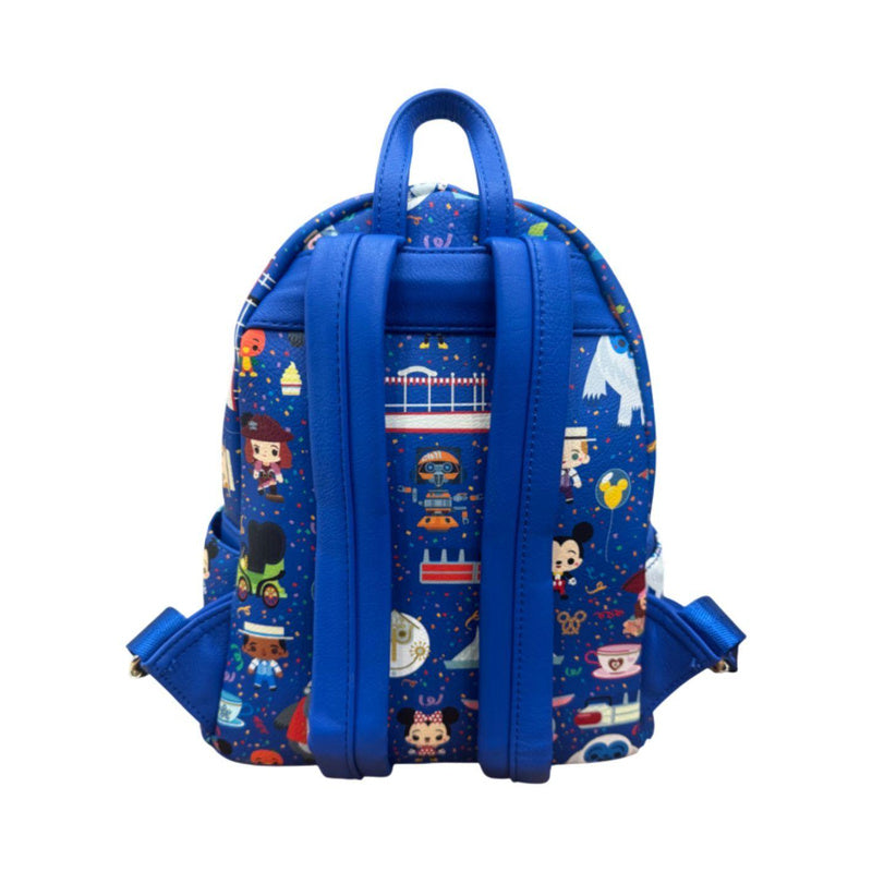 Disney Chibi All-Over-Print Navy Blue Mini Backpack