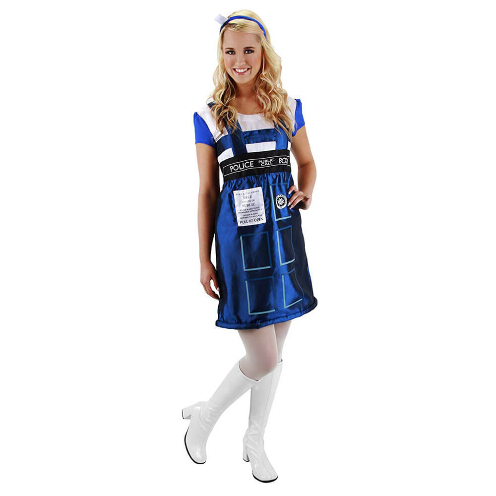 Doctor Who Tardis vestido de fantasia