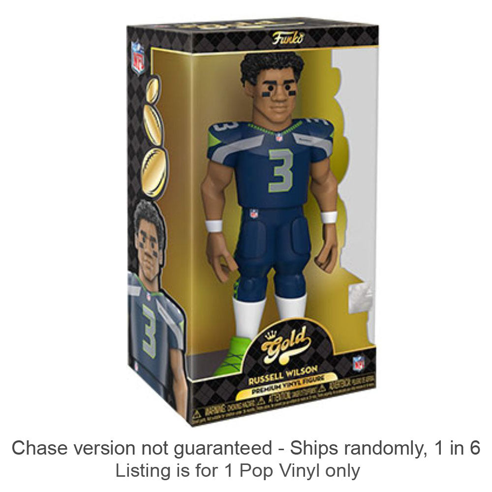 NFL Russel Wilson Vinyl Gold Chase Ships 1 in 6