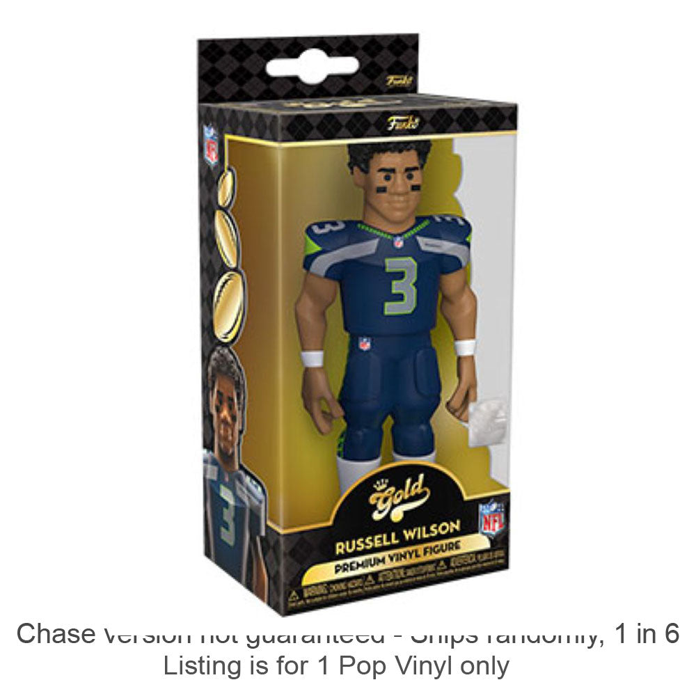 NFL Russel Wilson Vinyl Gold Chase Ships 1 in 6