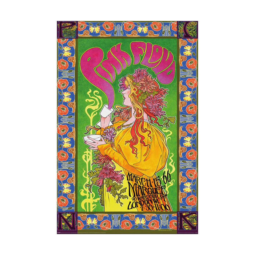 Pink Floyd 1966 Tour Poster (61x91.5cm)