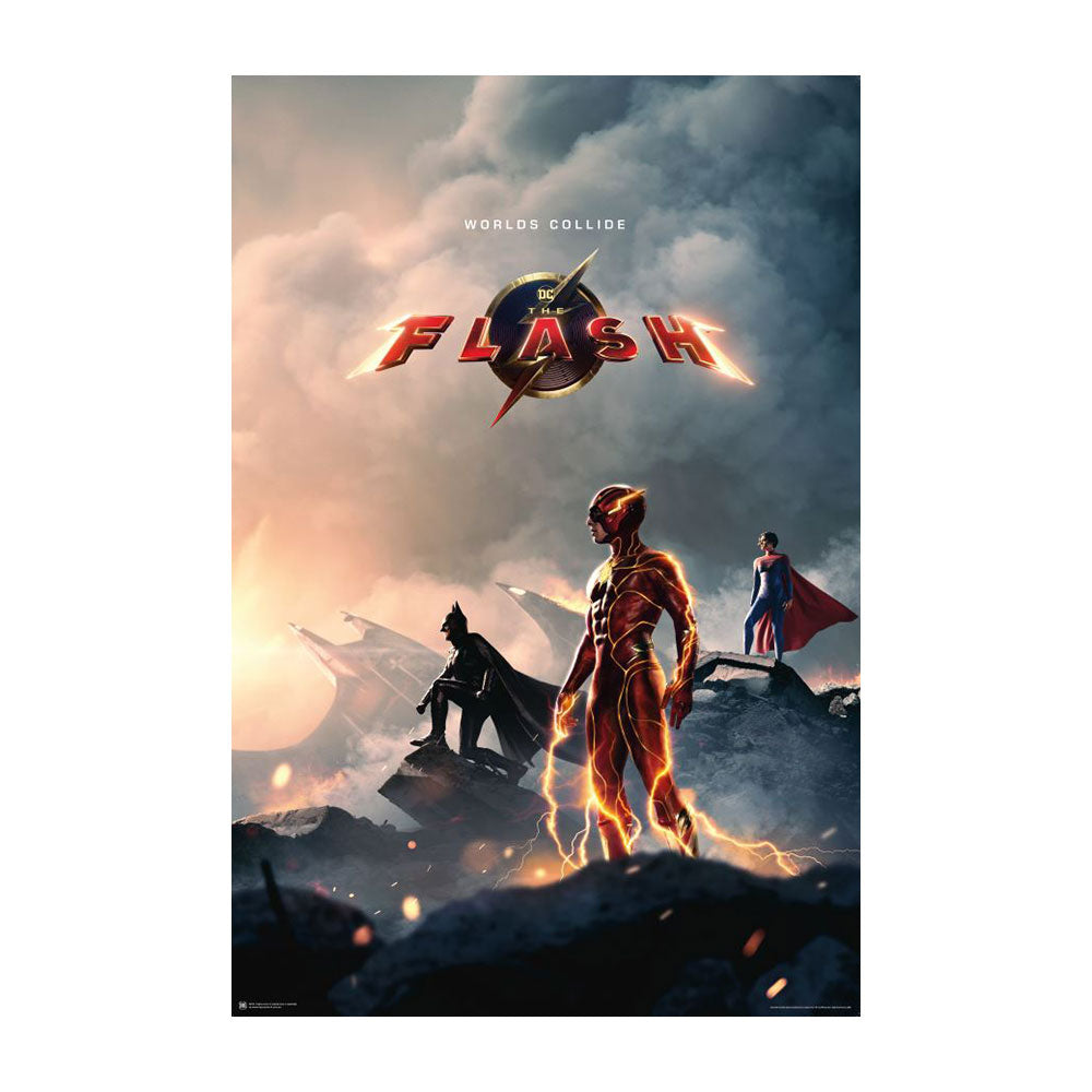 The Flash Movie Worlds Collide Poster (61x91.5cm)