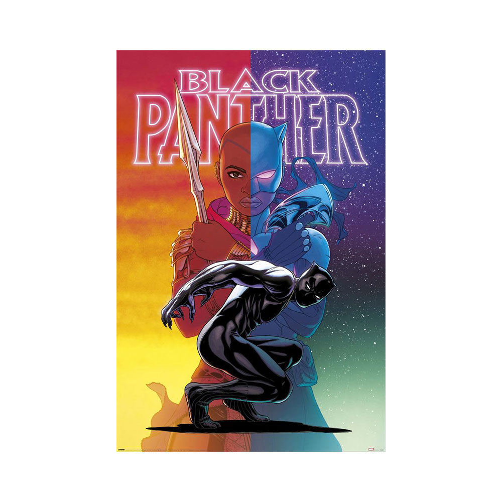 Black Panther Wakanda Forever Colour Split Poster (61x92cm)