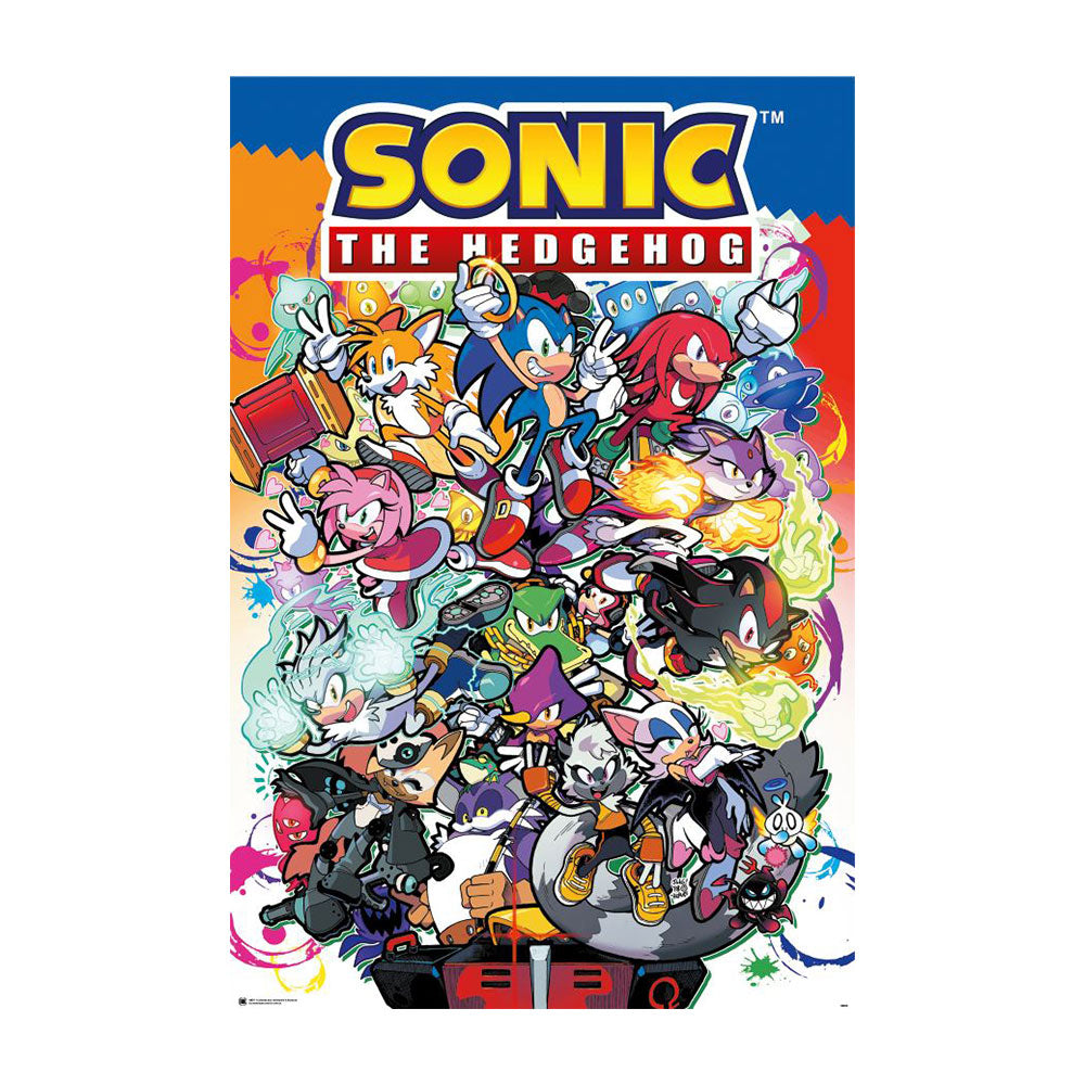 Sonic the Hedgehog Comic Characters Poster (61x91.5cm)