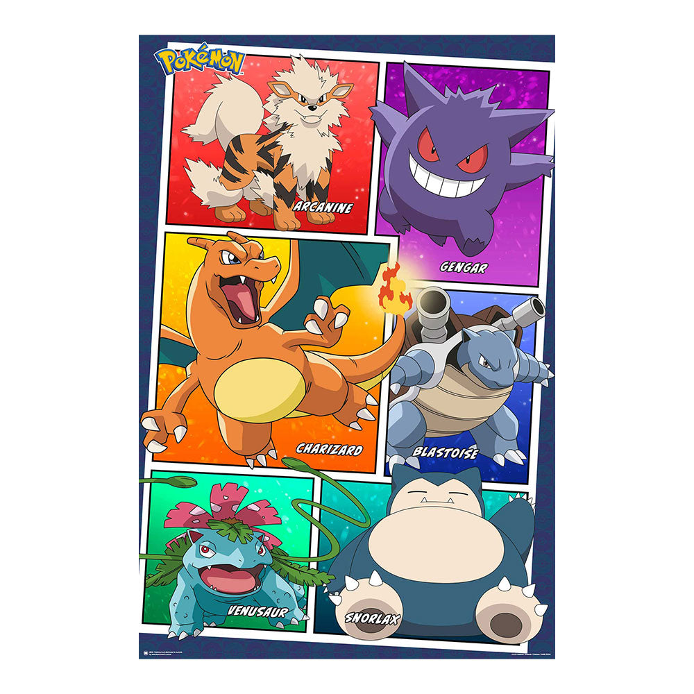 Pokemon Characters Grid 2 Poster (61x91.5cm)