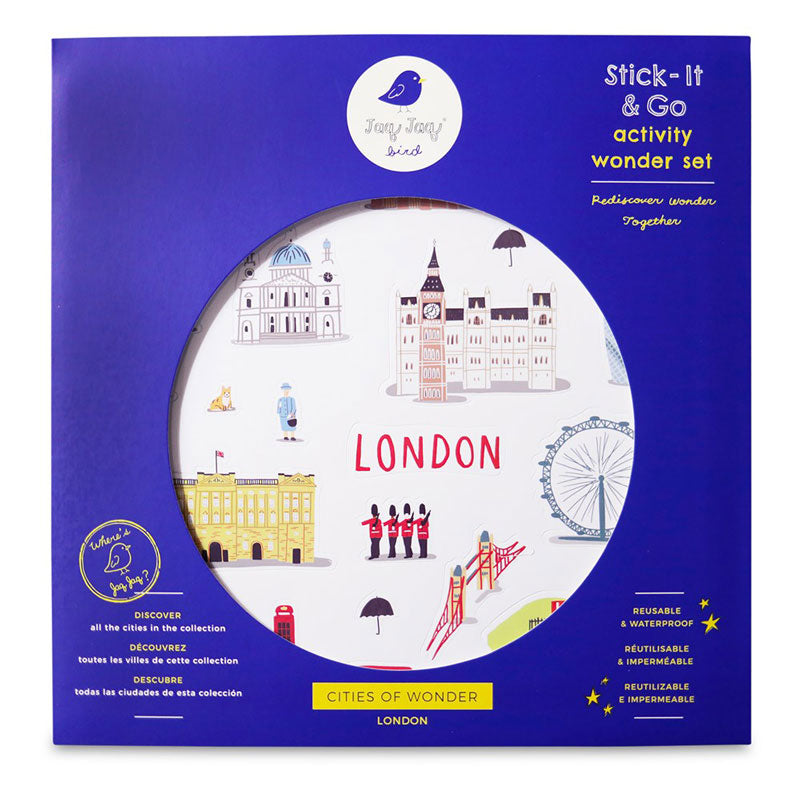 Jaq Jaq Bird Cities of Wonder Stick It & Go Activity Set