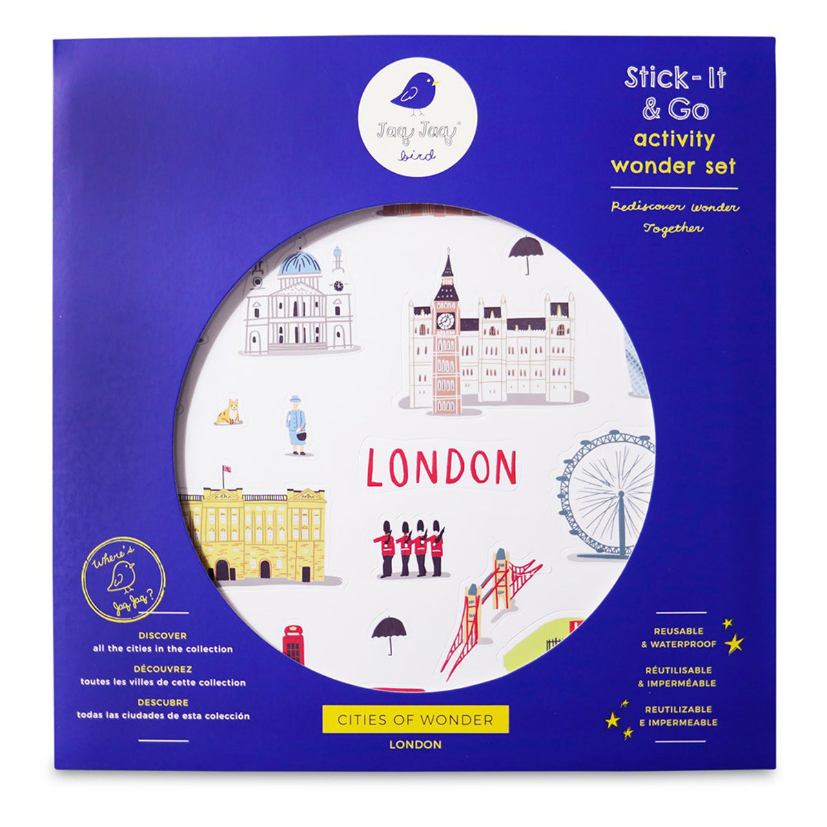Jaq Jaq Bird Cities of Wonder Stick It & Go Activity Set